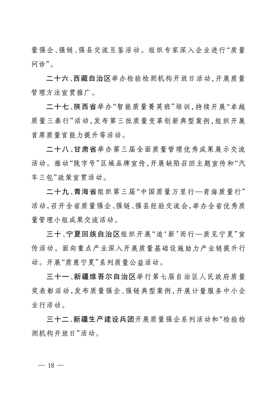 市場監(jiān)管總局等26個部門(單位)聯(lián)合發(fā)布開展2025年全國“質(zhì)量月”活動通知(國市監(jiān)質(zhì)發(fā)〔2025〕77號)